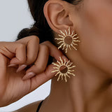 Brincos Girassol Elegantes