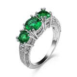 Anel Verde de Esmeralda Mayfair