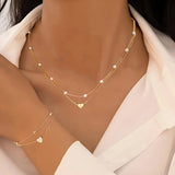 Conjunto de Colares Corações Apaixonados