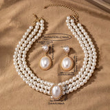 Conjunto de Joias em Fio de Pérola Vintage