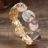 Bracelete de Pedra Pastel Elegante