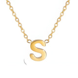 Colar Signature com Letra Dourada