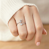 Anel Encantador com Inicial Personalizada