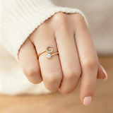 Anel Encantador com Inicial Personalizada