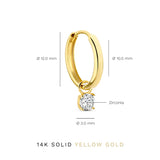 Conjunto de Brincos de Diamante Dourado Elegante