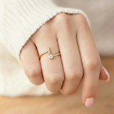 Anel Encantador com Inicial Personalizada