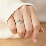 Anel Encantador com Inicial Personalizada