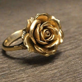 Anel Flor de Ouro Luxo