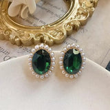 Conjunto de Joias Imperial de Pérola e Esmeralda