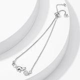 Pulseira de Gato Prateada Intemporal