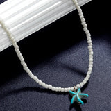 Colar de Estrela do Mar de Turquesa Gracioso