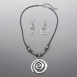 Conjunto de Joias Vintage em Espiral
