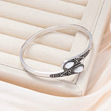 Pulseira Envolvente de Pedras Preciosas Tribais