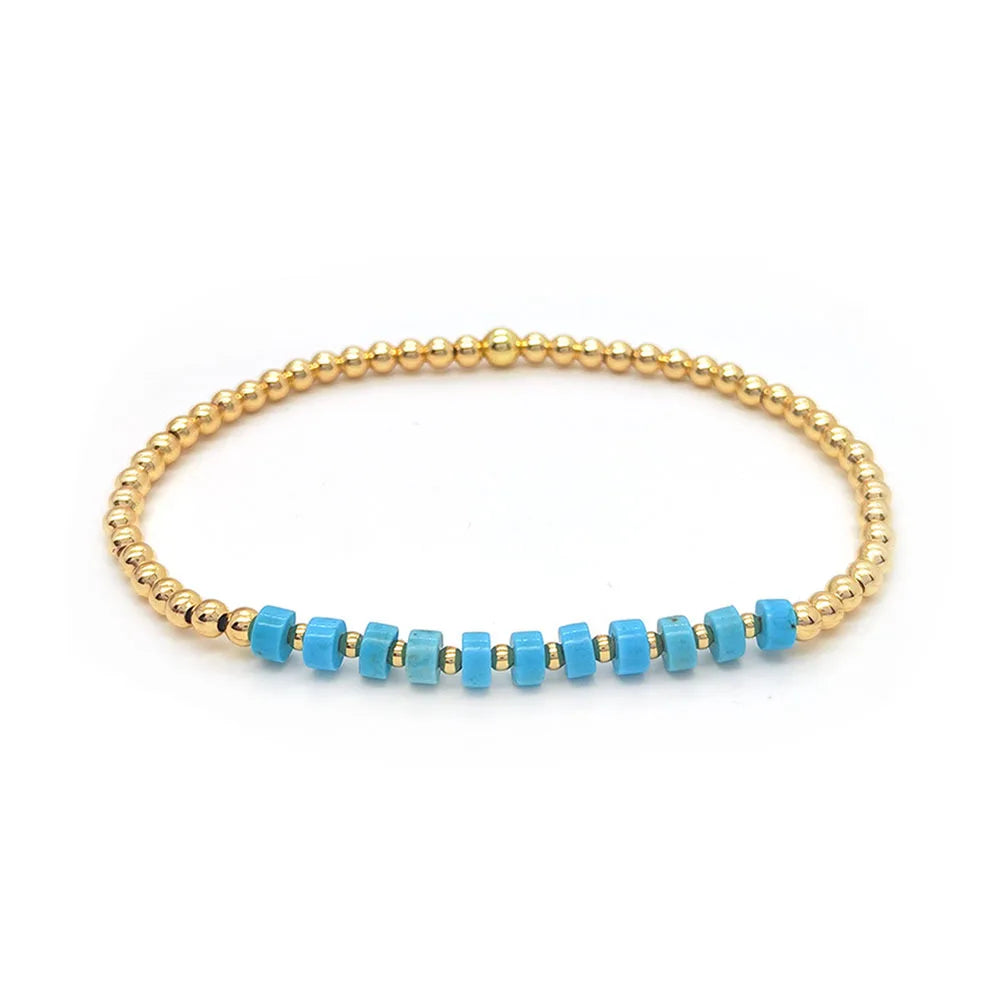 Pulseira de Charme Turquesa em Negrito