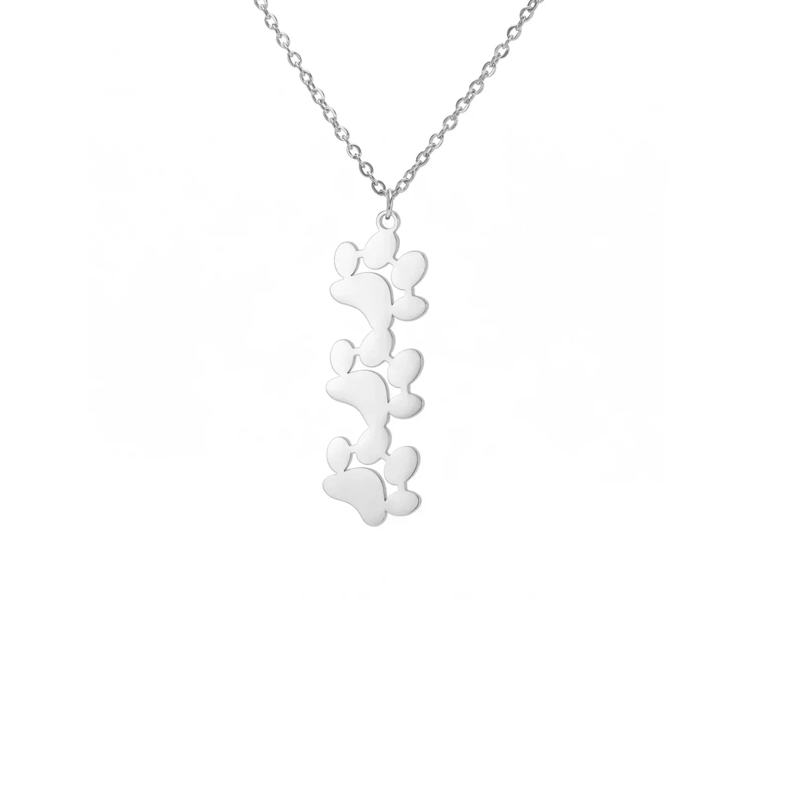 Colar Elegante em Aço Inoxidável com Pata