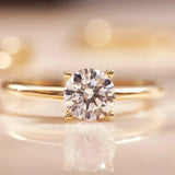 Anel Clássico de Diamante