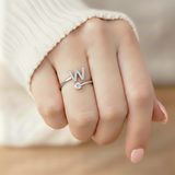 Anel Encantador com Inicial Personalizada