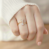 Anel Encantador com Inicial Personalizada