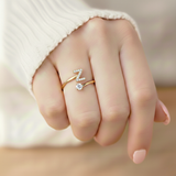 Anel Encantador com Inicial Personalizada