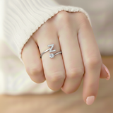 Anel Encantador com Inicial Personalizada