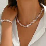 Conjunto de Joias Rabo de Peixe Sofisticado