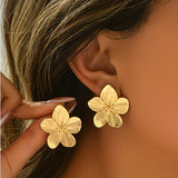Brincos Flor Dourada