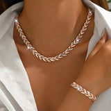 Conjunto de Joias Rabo de Peixe Sofisticado