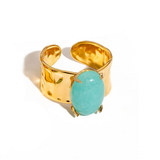 Anel Deusa Azul de Amazonite