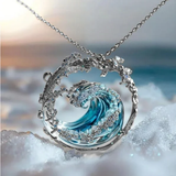 Colar Onda do Oceano Elegante