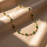 Colar em Corrente de Esmeralda Mayfair