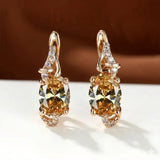 Deslumbrantes Brincos de Ouro com Safira