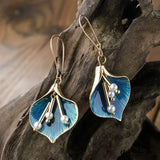 Brincos Vintage de Lótus Azul